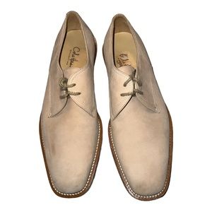 Cole Haan Beige Tan Suede Oxford  Casual Dress Men Size 8 M Lace Up